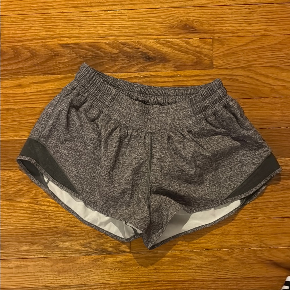 Lululemon Athletica Gray Athletic Shorts with Elastic Waistband